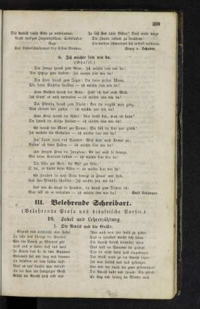 III. Belehrende Schreibart