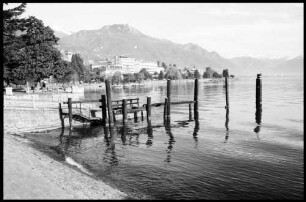 Muralto Locarno: Uferpromenade, Anlegestelle im See