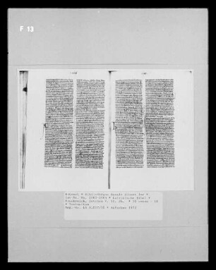 Lateinische Bibel — Textseiten, Folio 15 verso - 16
