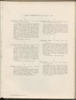 Erläuterungen zu Nr. 271 - 276: