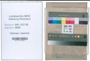 Entnazifizierung Heinrich Dahmen , geb. 09.09.1894 (Kaufmann)