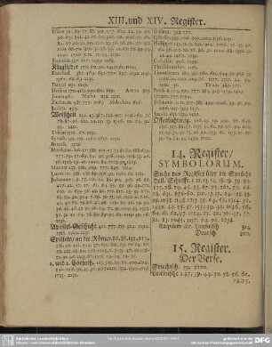 14. Register, Symbolorum