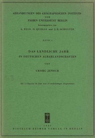 3: Das ländliche Jahr in deutschen Agrarlandschaften