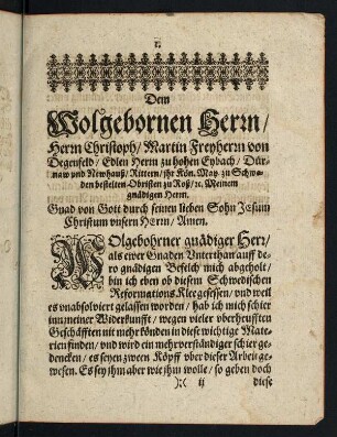 1-2, Dem Wolgebornen Herrn, ...