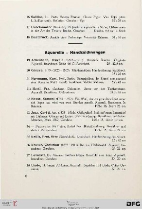 Aquarelle – Handzeichnungen (Nr. 19-75)