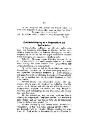 Gewinnbeteiligung und Organisation der Landarbeiter