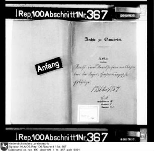 Reichs- und Kreissachen insbesondere die Sayn-Hachenburgische Erbfolge