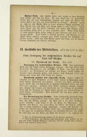 Vom Untergange des weströmischen Reiches bis auf Karl den Großen