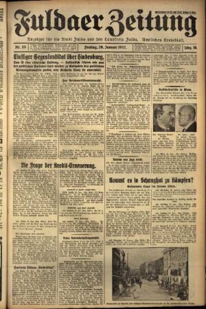 Ausgabe vom Freitag, den 29. Januar 1932.