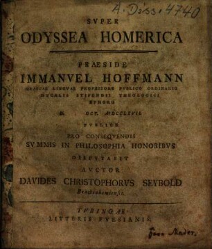 Super Odyssea Homerica