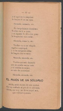 El adiós de un soldado