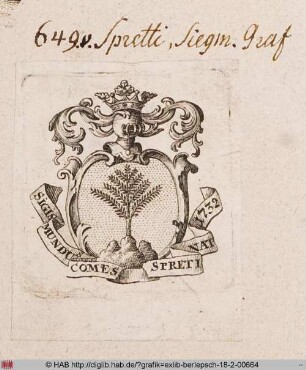Wappen des Sigmund von Spreti