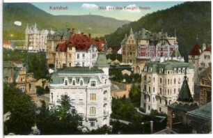 Karlsbad. Blick aus dem Evangel. Hospiz