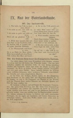 IX. Aus der Vaterlandskunde