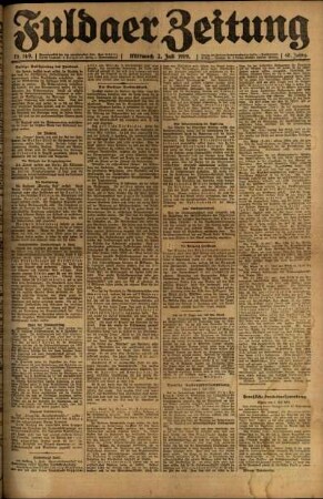 Ausgabe vom Mittwoch, den 02. Juli 1919.