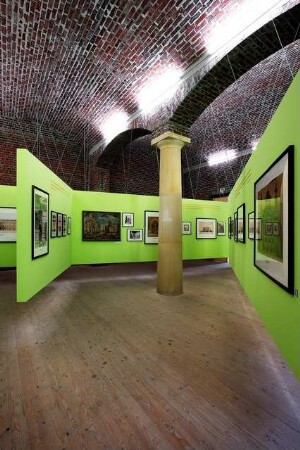 Ausstellung »Architekturbilder. 125 Jahre Architekturmuseum der Technischen Universität Berlin«. 2.7.-15.10.2011, Musterraum der Bauakademie, Berlin: Ausstellungsfoto