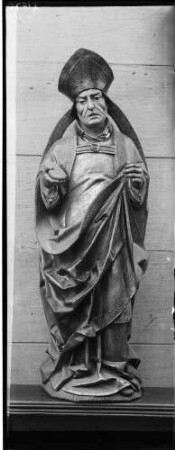 Balg Kirche Sankt Eucharius Figur heiliger Eusebius aus Lindenholz, (Anfang 16. Jahundert)