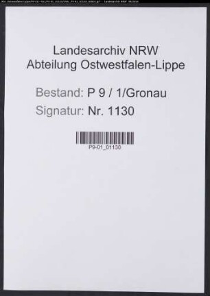 Sterberegister Standesamt Gronau (Westf.)