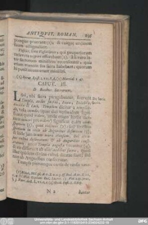 Caput. III. D Ritibus Sacrorum.