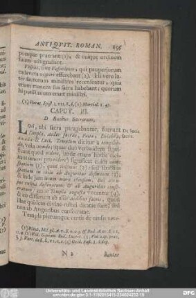 Caput. III. D Ritibus Sacrorum.