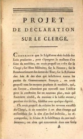 Projet De Loi Sur Le Clergé, Et Utilité Du Mariage Des Prêtres
