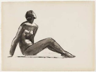 Femme assise nue