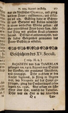 367-386, Geschichten des XV. Seculi; ...