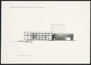 Stadttheater, Bottrop: Ansicht Nordwesten