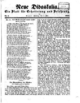 Neue Didaskalia : Unterhaltungsblatt. 1856