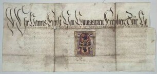 Wappenbrief für Karl Mayer, bischöflicher Konstanz-Kommissarius