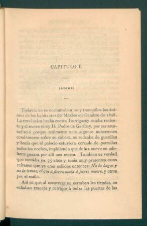 Capítulo I. - ¡Adiós!