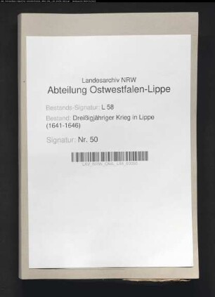 Entmilitarisierung und Neutralität der Stadt Lemgo
