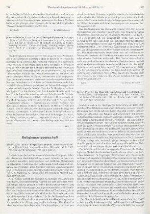 800-802 [Rezension] So sprach der Prophet