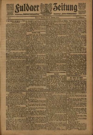Ausgabe vom Montag, den 10. Januar 1910.