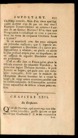 Chapitre XXVI. De Constantin