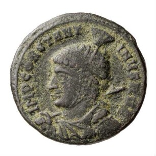 Münze, Follis, Aes 3, 318 - 319 n. Chr.