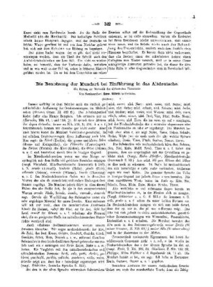 Die Benutzung der Mundart bei Einführung in das Altdeutsche : (Schluss)