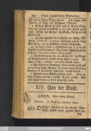 XIV. Von der Busse.