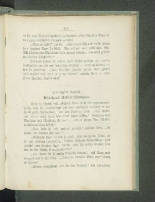 Zwanzigstes Kapitel. Allerhand Ueberraschungen.