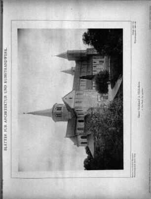 Tafel 13: Sanct Godehard in Hildesheim. 1. Von Nord-Ost gesehen