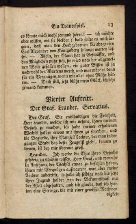 Vierter Auftritt. Der Graf. Leander. Servatius.