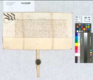 Revers des Wolrad (Wolradt), Graf und Herr zu Waldeck, und seiner Brüder über die ihnen vom Abt Kaspar von Corvey verliehenen Lehngüter.