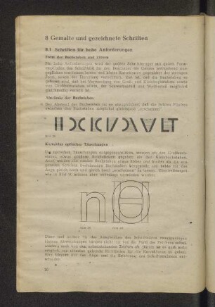 8 Gemalte und gezeichnete Schriften