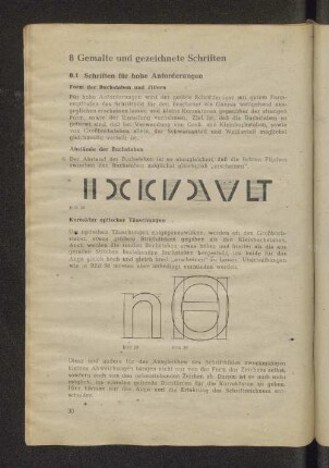8 Gemalte und gezeichnete Schriften
