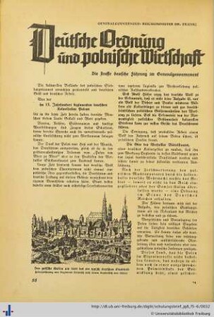 Deutsche Ordnung und polnische Wirtschaft.