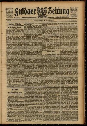 Erste Ausgabe vom Mittwoch, den 19. Juni 1907.