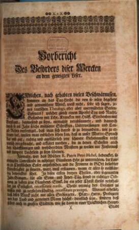 Christliche Glaubens-Lehre ... : in kurzen Predigen ... auf alle Sonn- und feyertäg, 1