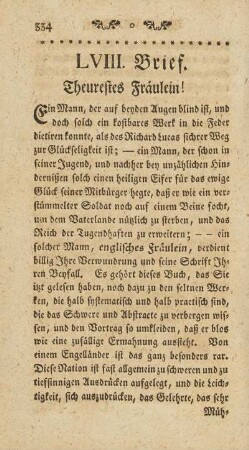 LVIII. Brief.