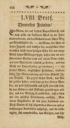LVIII. Brief.