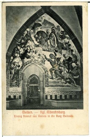 Meißen. Albrechtsburg, Einzug Konrad von Wettins
